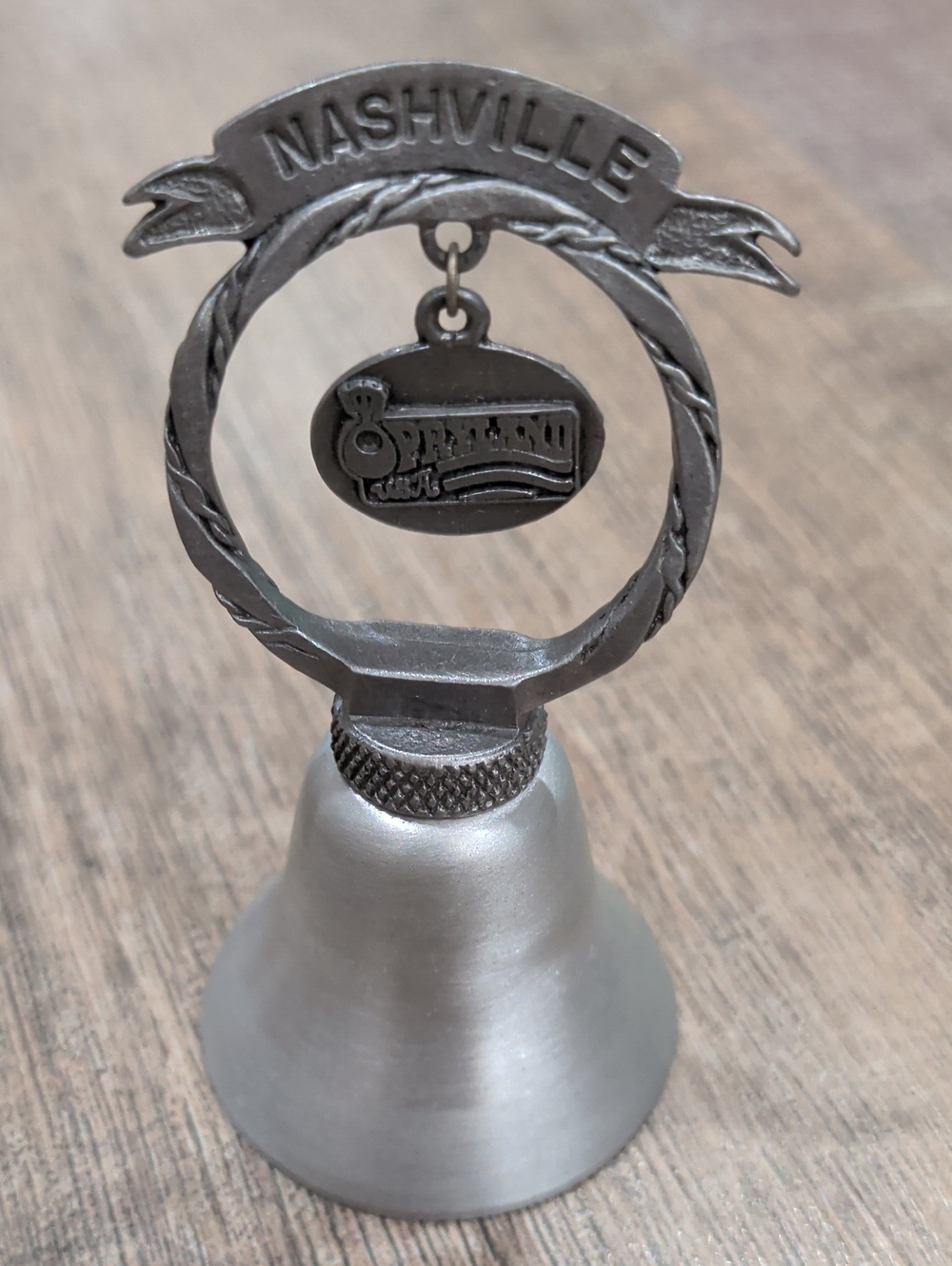 Nashville Pewter Souvenir Bell - Silver Finish